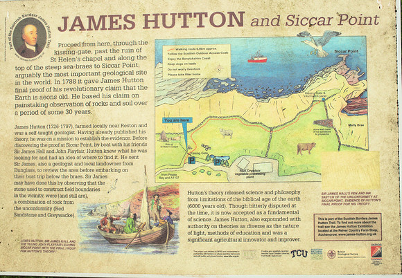 Trailhead Sign for Siccar Point