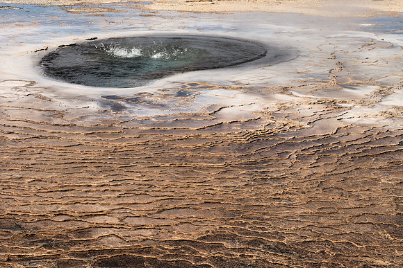 Hot Spring and Acid-Washed Rock
