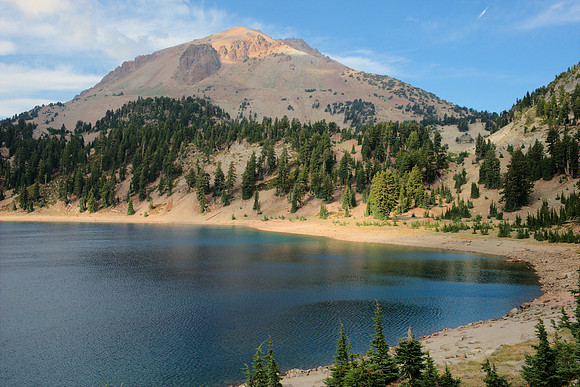 Mt. Lassen Viewed from Across Lake Helen.